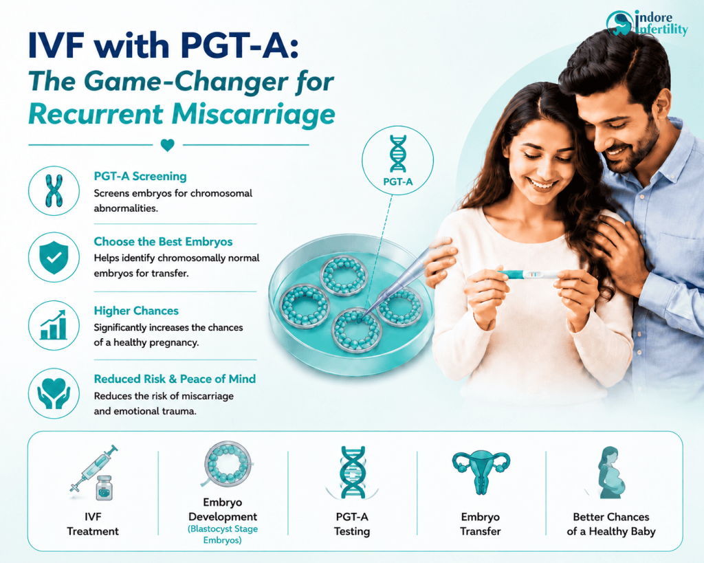 IVF with PGT-A: The Game-Changer for Recurrent Miscarriage-infertility clinic indore